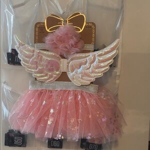 🎄 3/$15 Pink Angel Costume with Wings and Bow